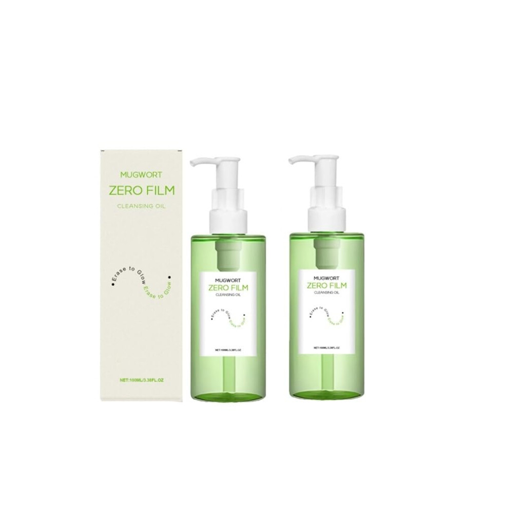 Gentle Hydrating Cleansing Oil Makeup Remover for Face Eyes and Lips, Moisturizing Double Cleanse, 2 Pack