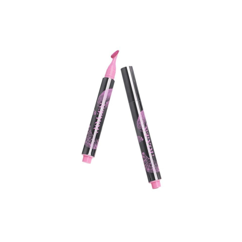 Translucent Mirror Effect Lip Gloss Pencil M03 with Builtin Brush, Moisturizing Plumping Long Lasting Liquid Lipstick