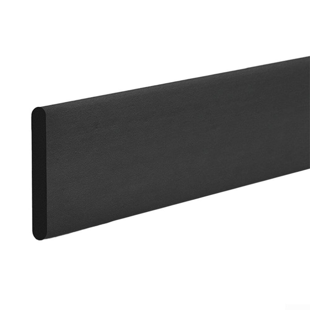 Thickened 2M Skirting Board Edge Protector – Waterproof AntiCollision 1cm Rubber Strip for Wall Corners and Tables (Black)