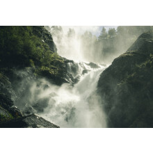 Fototapeta A Flowing Waterfall In Norway Flizelina 135x90