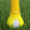 3-zackige Golfballgreifer, abnehmbare-Gelb 4
