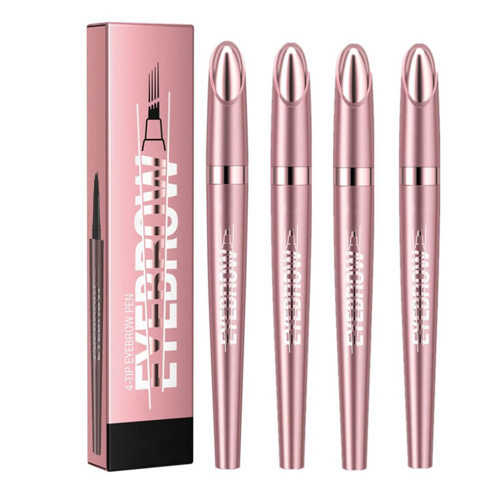 Microblading Eyebrow Pencil Set Waterproof Longwear 4 Fork Tip Natural 3D Brow Shaping