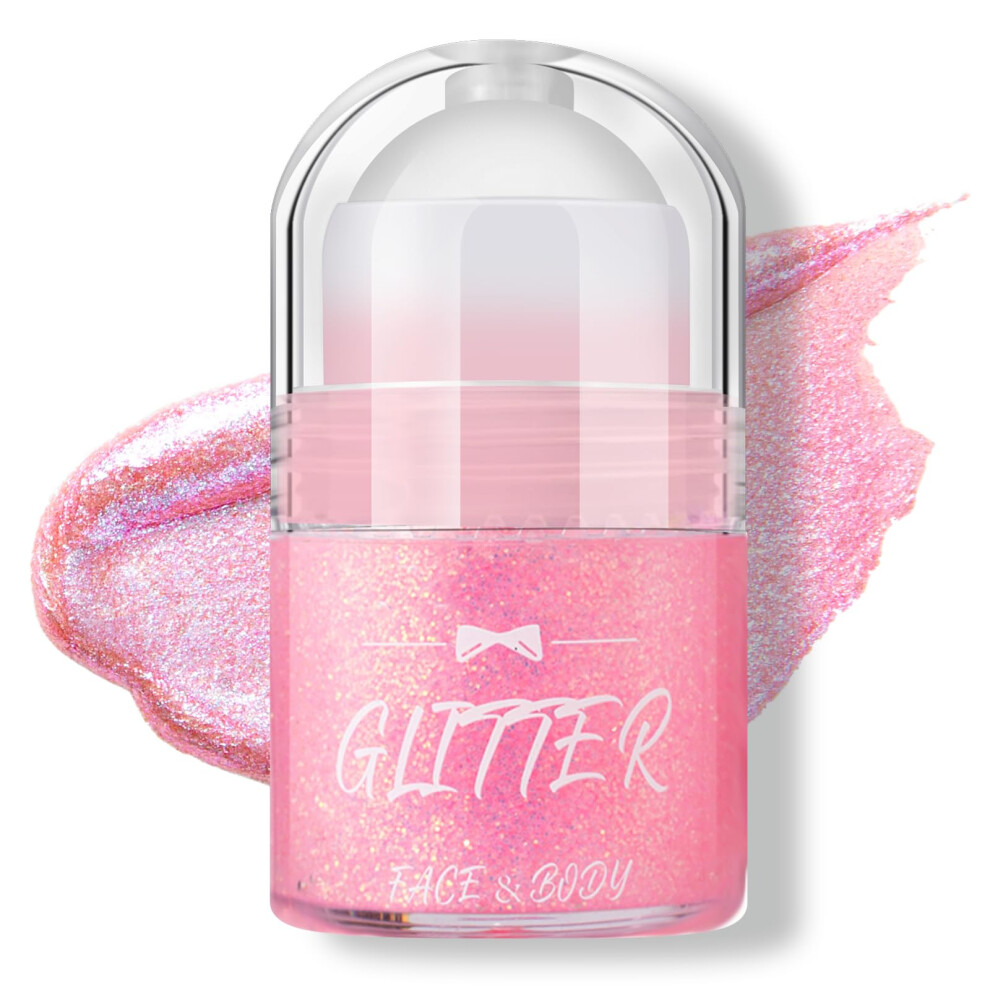 Holographic Body Glitter Gel Shade 05 with Chunky Mermaid Sparkle, Color Shift for Face Hair Festival