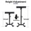 Adjustable Tattoo Armrest Stand with 350 Rotation, Thick Padding, Height Adjustment, NonSlip Base 2