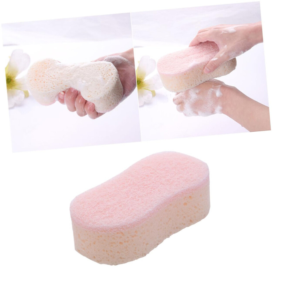 Bath Sponge with Gentle Exfoliation and Massage, Soft NonWoven Body Scrubber for Shower Use