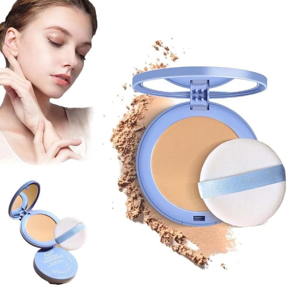 Beige Matte Pressed Powder Waterproof Long Lasting Oil Control Dual Wet Dry Pure #03