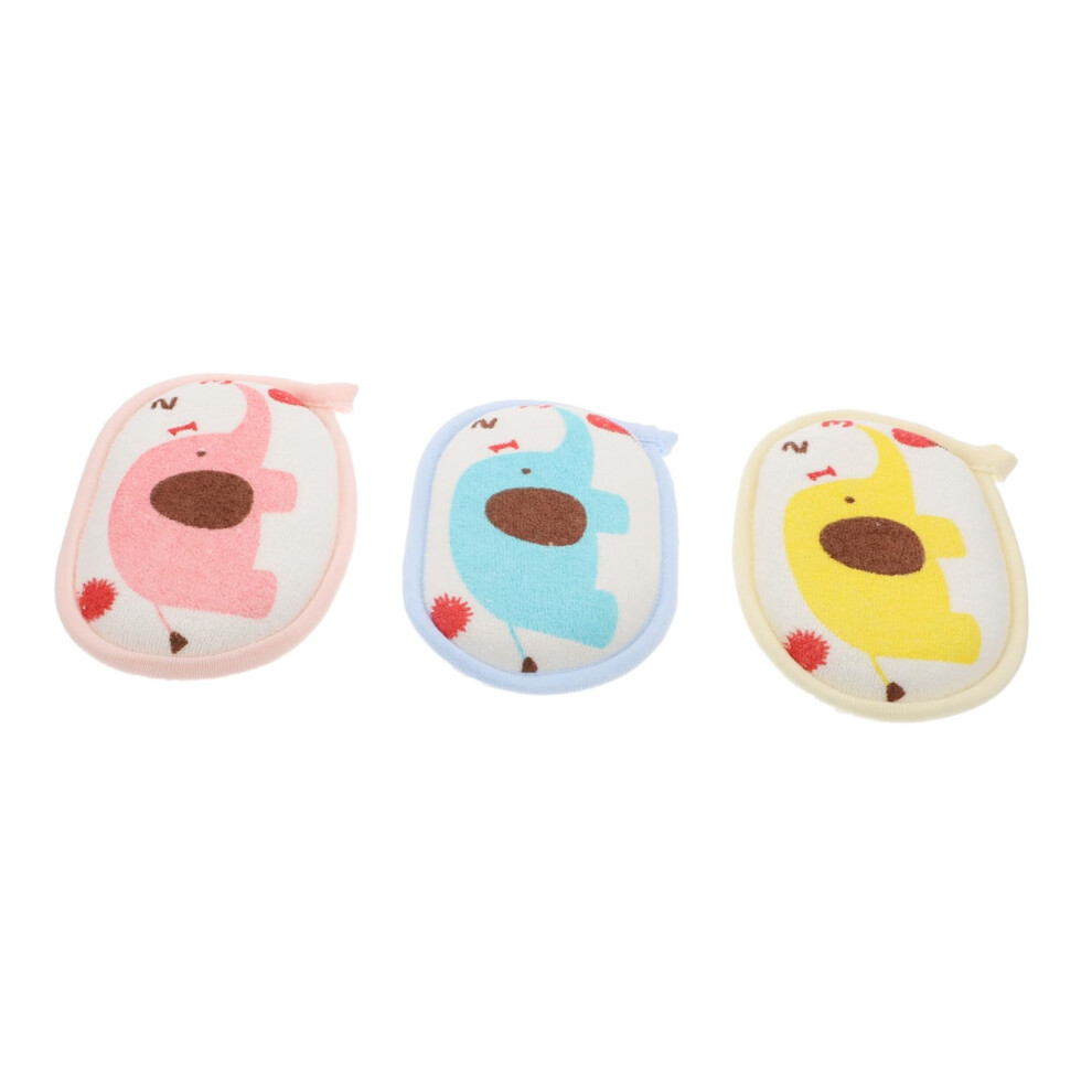 Baby Bath Sponge Set Soft Gentle Infant Scrubber for Newborns Sensitive Skin Cartoon Design