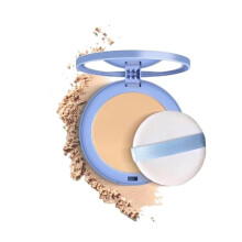 Matte Pressed Powder Pure Beige Oil Control Long Lasting Waterproof Face Powder for Combination Skin