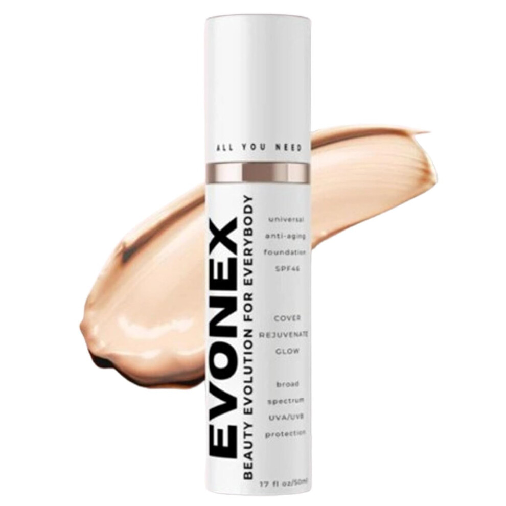 Liquid Foundation with SPF, 2 in 1 Coverage and Concealer, Hydrating Longwear Formula, 50ml
