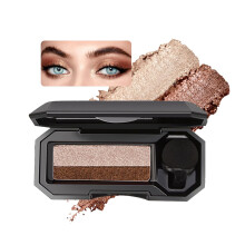 Dual Color Eyeshadow Stick Waterproof Glitter Shimmer Long Lasting  Pigmented 02#