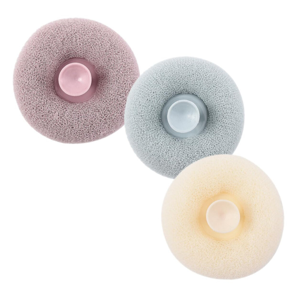 FRCOLOR 3pcs Body Scrubber Set with Bath Brushes for Gentle Skin Exfoliation and Easy Back Scrubbing
