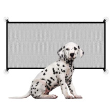 Portable Pet Gate for Stairs, Upgraded Woven and Sewing Design Ensures Durability and Stability, Safe Mesh Dog Gate for Your Furry Friend's Wellbeing