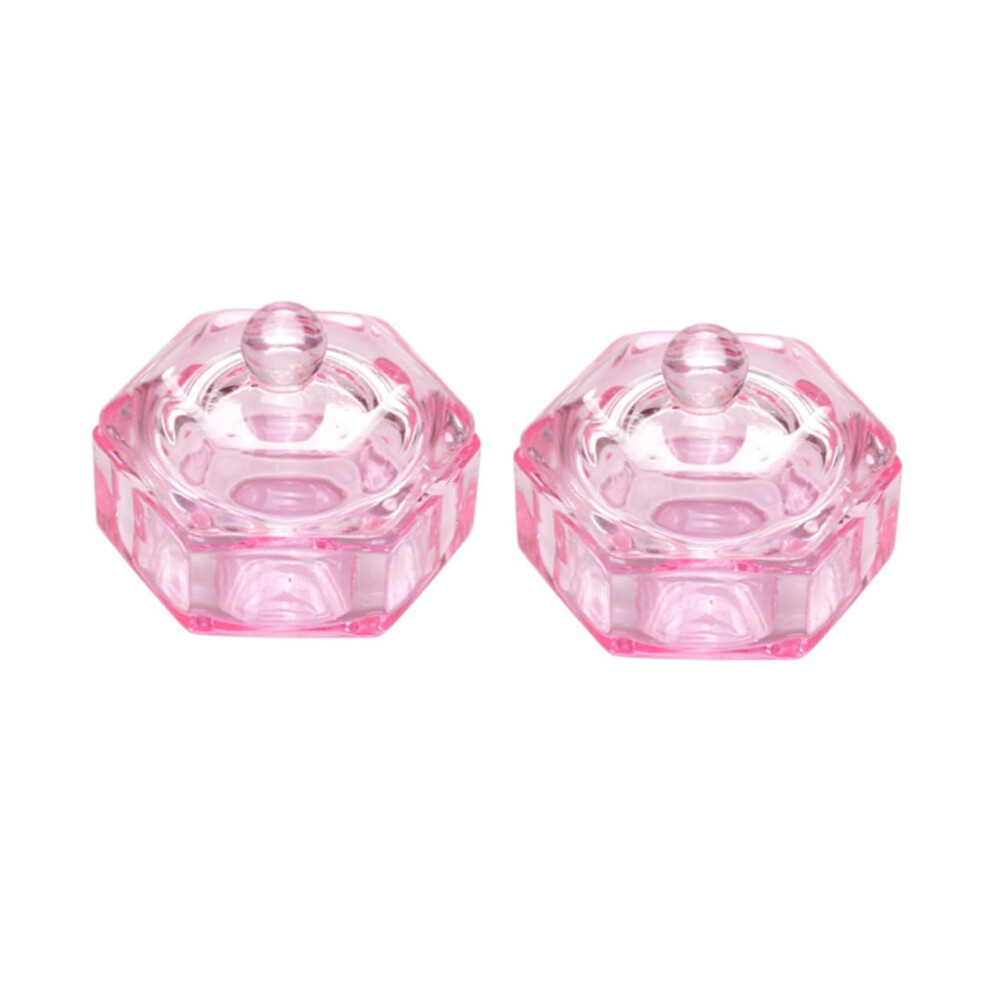 Nail Dipping Powder Cup Set with Spill Resistant Crystal Bowls for Professional Manicure Use