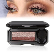 Eyeshadow Palette Waterproof Glitter Finish Dual Tone Long Lasting  Pigment 01
