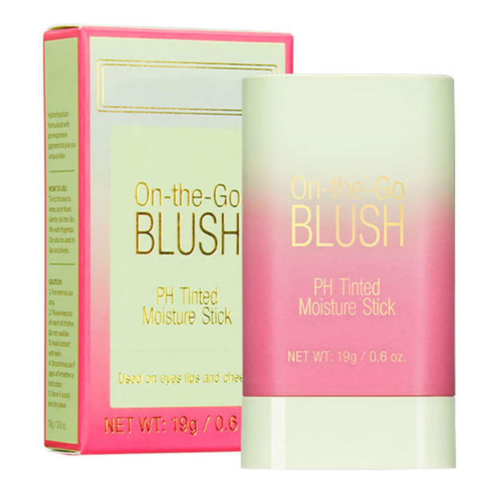 Cream Blush Stick For Cheeks Eyes Lips, Multiuse Makeup Stick With Longlasting Natural Finish