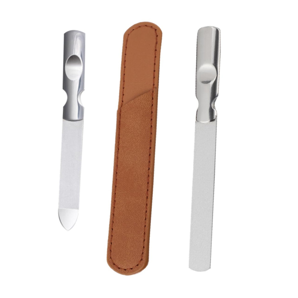 Stainless Steel Diamond Grit Nail File Set for Manicure Pedicure and Ingrown Nail Care