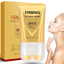 Neck Firming Cream with Roller Applicator for Crepey Skin, Deep Hydration and Lift, 4.2oz White