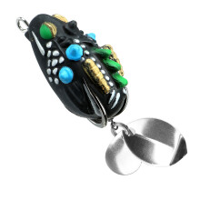Frogs Baits PVC Frogs Lures with Double Hook & Blade-Type B