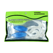 2PCS Silicone Twin Tail Frogs Baits Artificial Lures-Type F