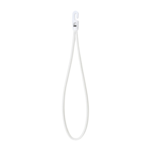 Uitbreidbare houderbevestigingen Haak Polyester textuur-Wit 30cm
