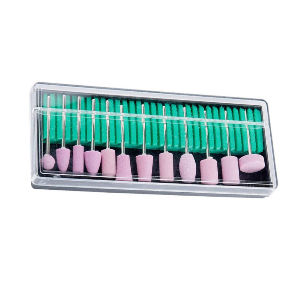 12pcs Professional Nail Drill Bits Set for Quick Shaping and Smooth Polishing Manicure Pedicure