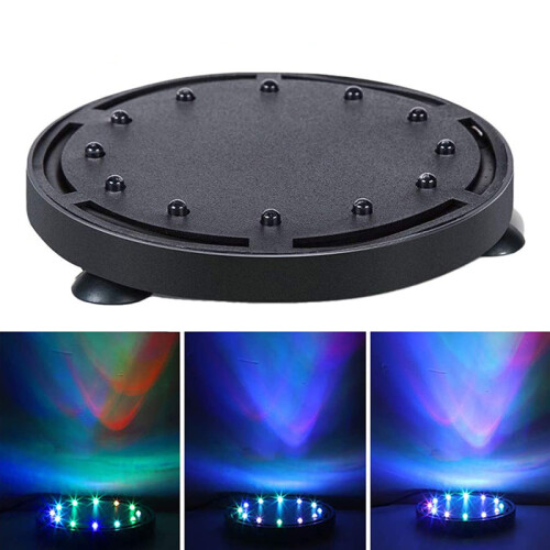 Υποβρύχια αντλία αέρα Airstone, πολύχρωμο φως LED για ενυδρείο για λίμνες Koi,