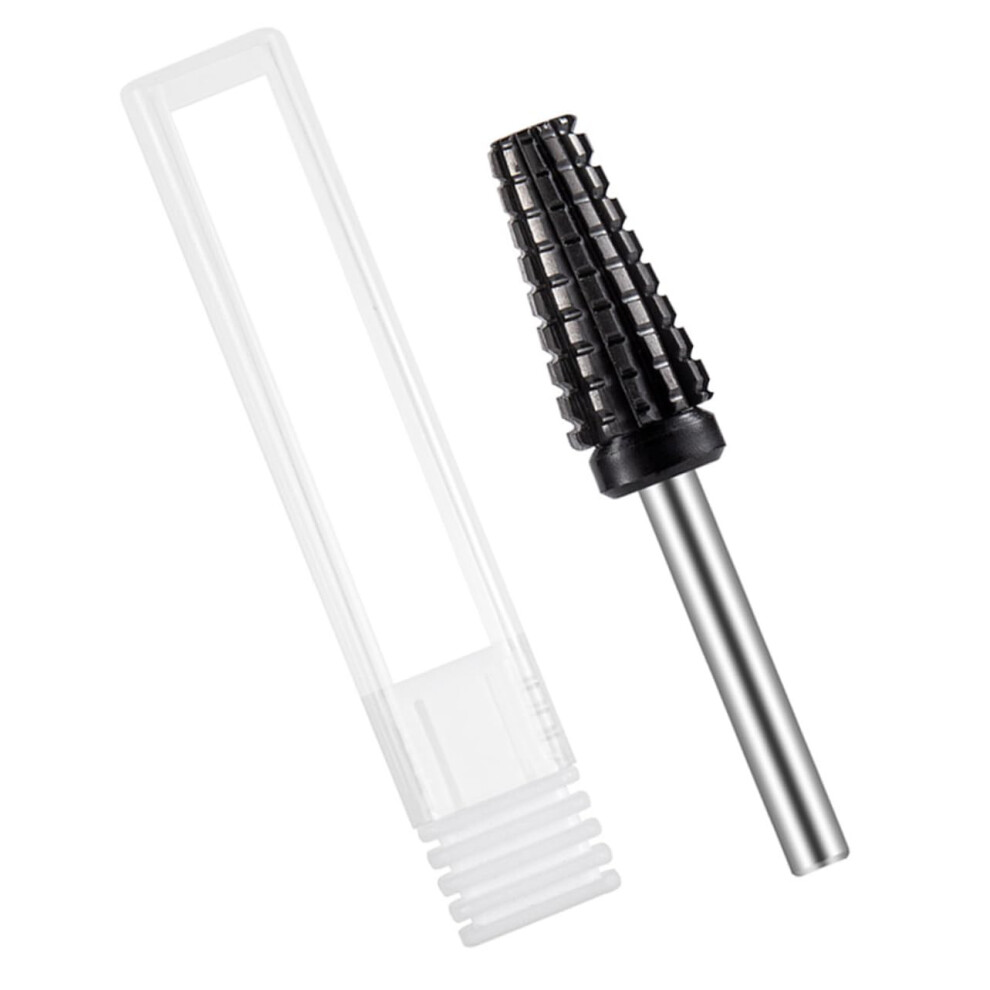 Nail Drill Bits Black Ceramic Grinding Head for Acrylic and Gel Nails Professional Salon Use