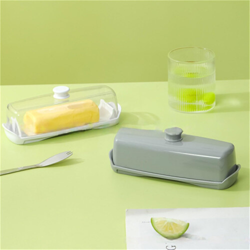 Ceramic Butter Dish with Lid and Spoon for Countertop Storage and Elegant Kitchen Use 2