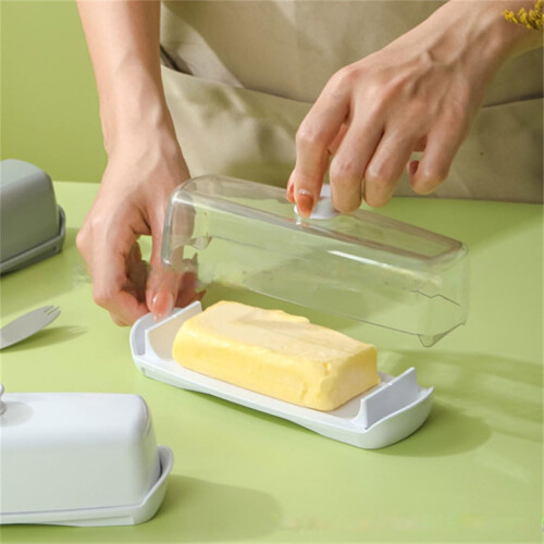Ceramic Butter Dish with Lid and Spoon for Countertop Storage and Elegant Kitchen Use 1