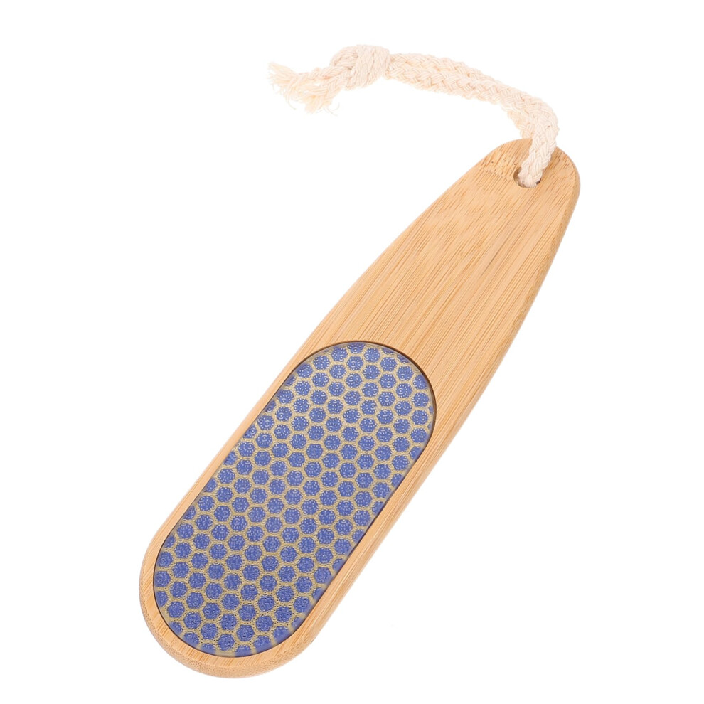 Foot File Callus Remover DualSided Pedicure Tool with Ergonomic Wooden Handle for Smooth Feet