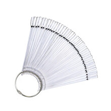 100pcs FanShaped Nail Display Sticks for Polish Colors and Nail Art Practice