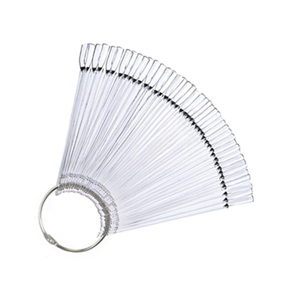 100pcs FanShaped Nail Display Sticks for Polish Colors and Nail Art Practice