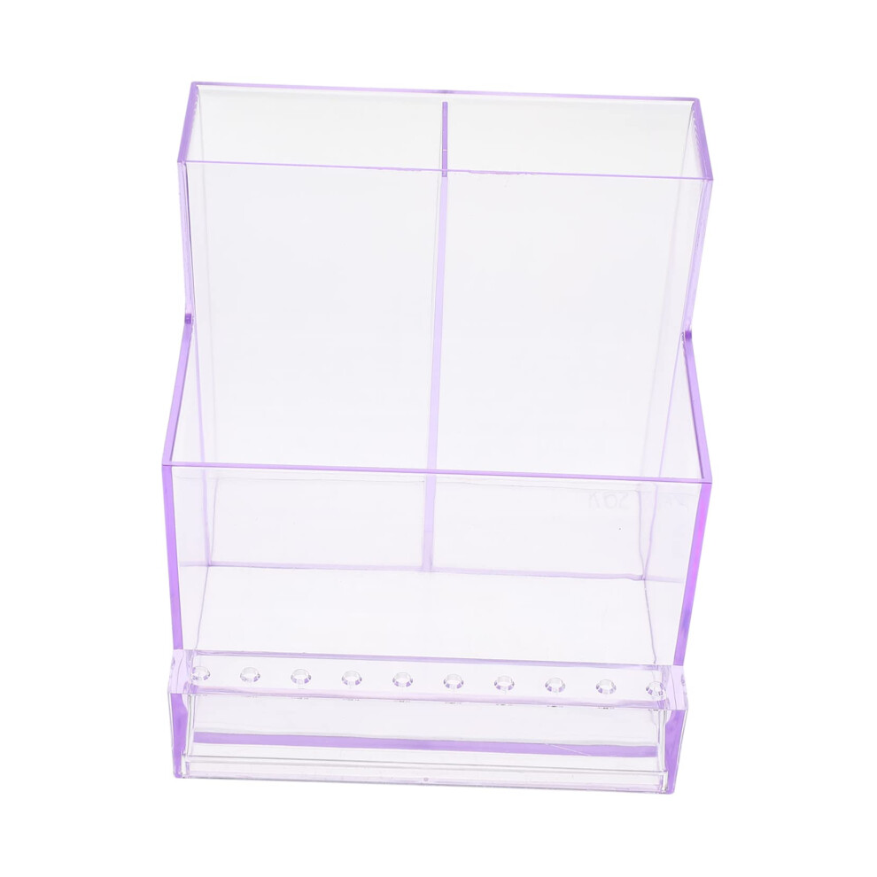 Nail Drill Bits Holder Storage Box Organizer for Salon and Home Manicure Tools Easy Access