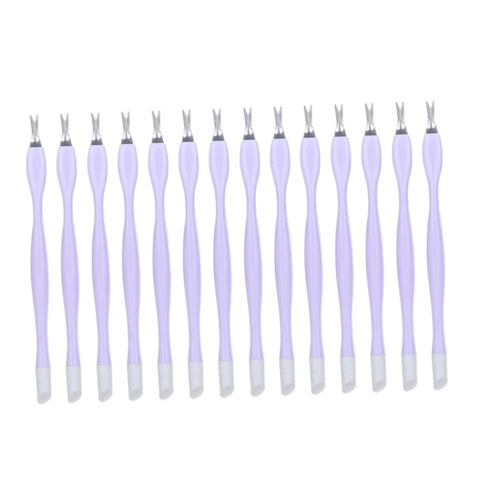 Cuticle Remover Tool Kit 30pcs DualEnded Dead Skin Forks for Precise Nail Care Salon and Home Use
