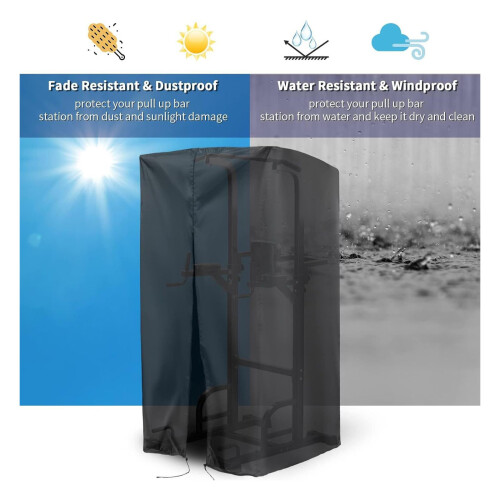 Folding Workout Cover With Adjustable Drawstring Sports-420D 1