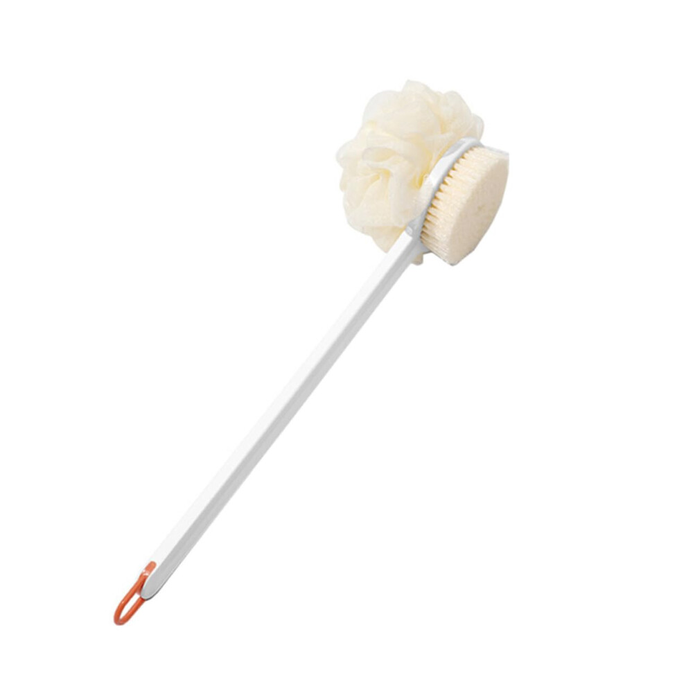 Bath Brush Long Handle Shower Body Scrubber for Gentle Exfoliation and Hard to Reach Areas