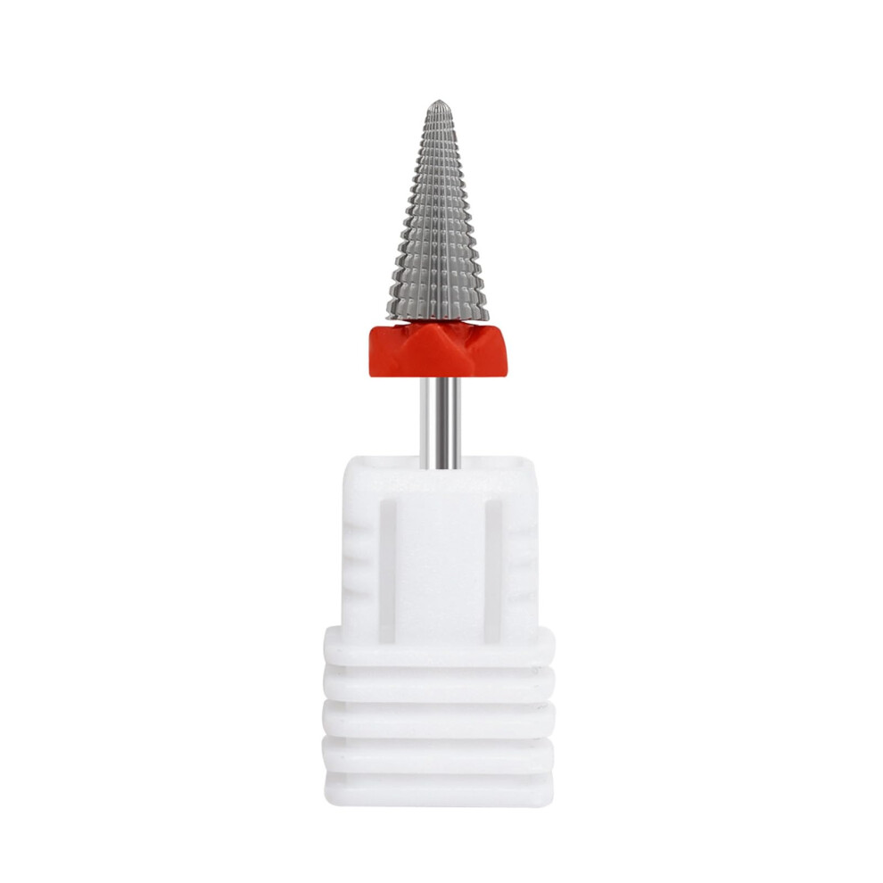 Nail Drill Bit Coarse Grit for Acrylic Nails, Durable Metal for Precise Manicure Pedicure