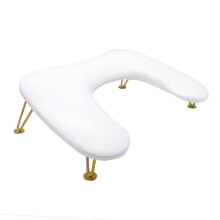 PU Leather UShaped Manicure Hand Rest with Detachable Stand, Ergonomic Nail Arm Support 18.11x12.20 Inch