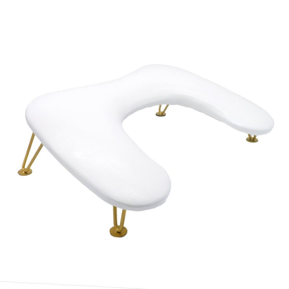 Ergonomic U Shape Manicure Arm Rest PU Leather Hand Pillow with Detachable Stand for Salon and Home