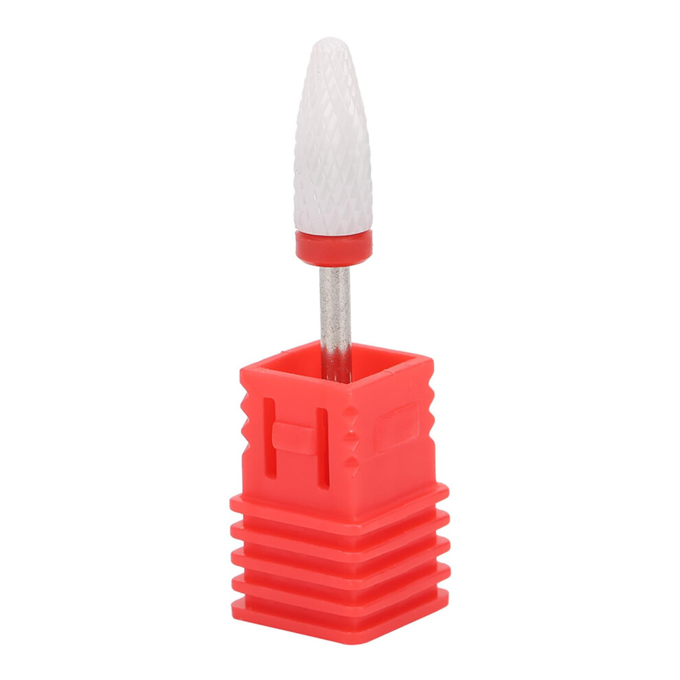 Red Ceramic Nail Drill Bit Fine Grinding F Box For Precise Shaping And Professional Polishing