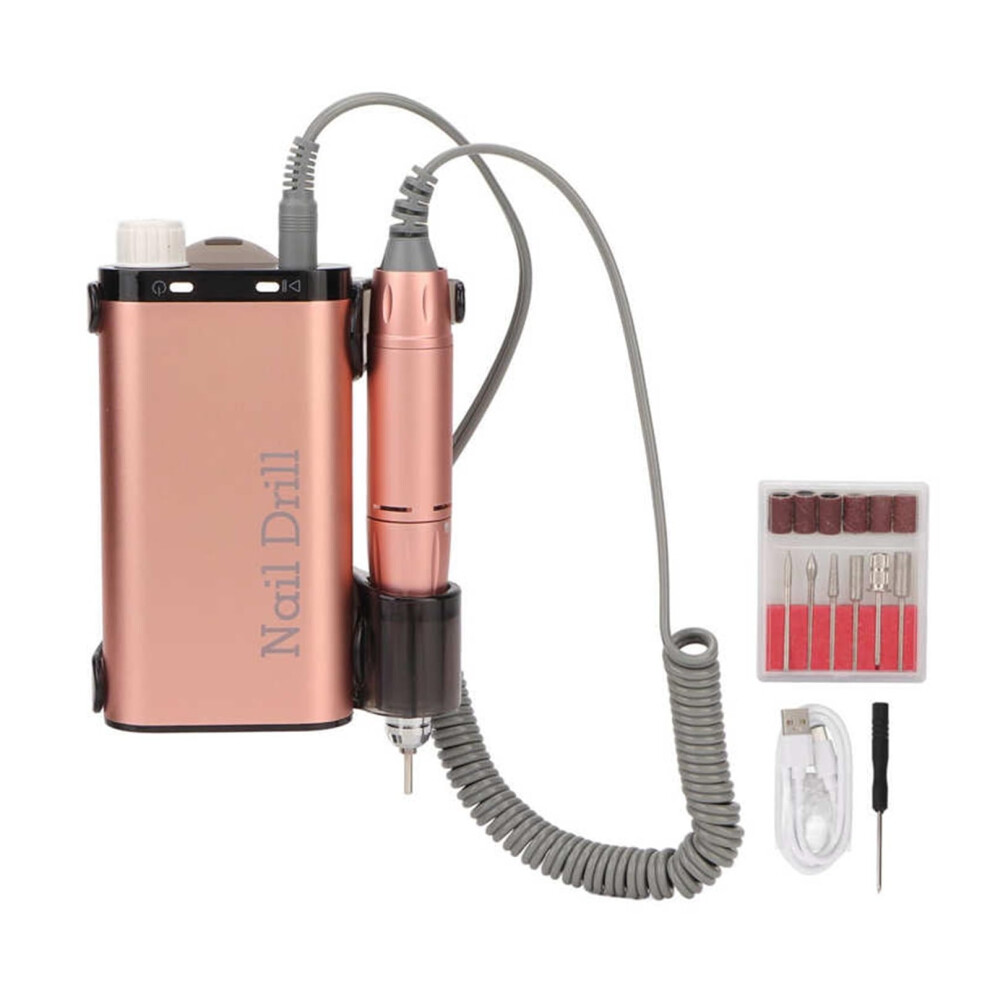 Electric Nail Drill 30000 RPM Rechargeable Cordless Professional Nail File with LED Display