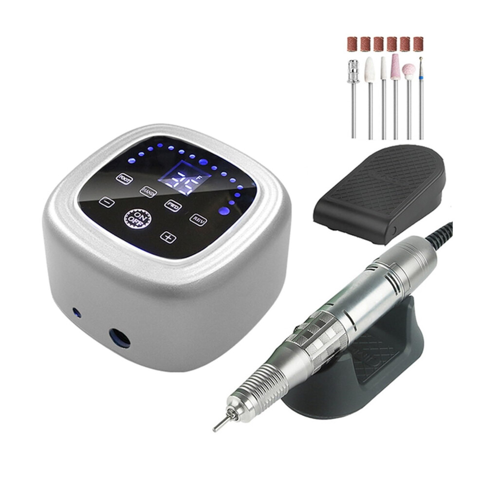 Electric Nail Drill 35000 RPM Rechargeable Cordless Professional Nail File for Acrylic and Gel Nails