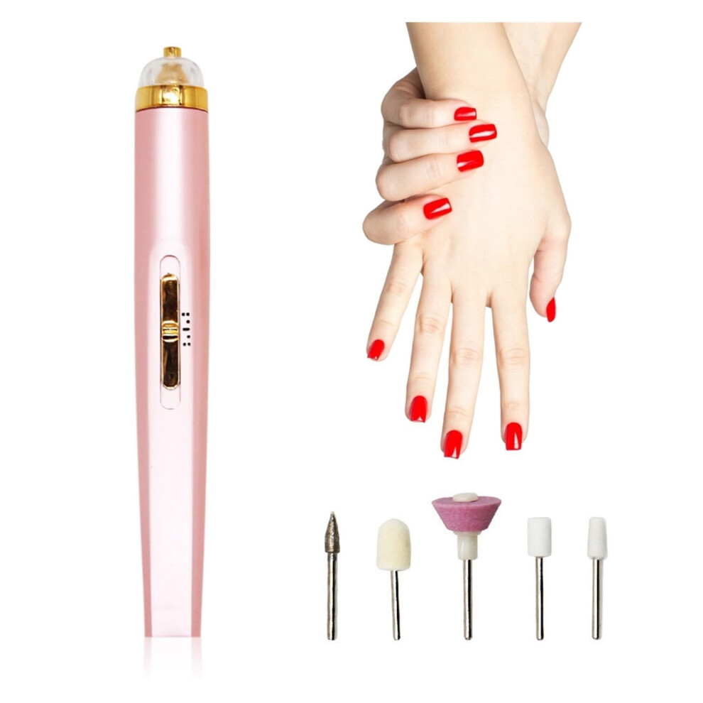 Electric Nail Drill Rechargeable with Adjustable Speed for Acrylic and Gel Nails Manicure Pedicure