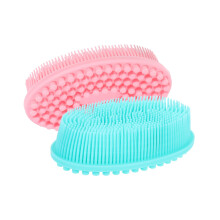 Baby Bath Brush Set, Soft Silicone Body Scrubber for Newborn Hair and Scalp Massage, 2pcs