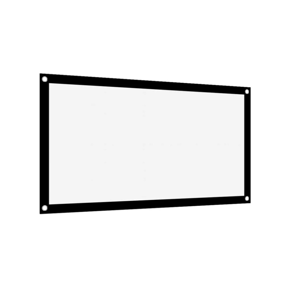 Foldable Projector Screen 84 Inch 16:9, Thicken Soft Polyester Portable Projection Curtain With Hd 3D 4K Support, Easy To Carry And Hang For Ind White 9423501210685