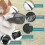 Pet Protector, Breathable Drinkable Mesh Dog Muzzle for Small, Medium, Large Dogs, Anti Biting Barking Chewing, Adjustable Loop for Secure Fit, Soft A 4