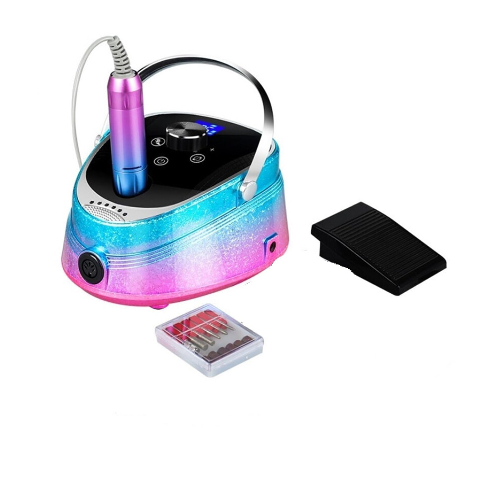 Electric Nail Drill 35000 RPM Cordless Rechargeable for Manicure Pedicure Acrylic Natural Nails
