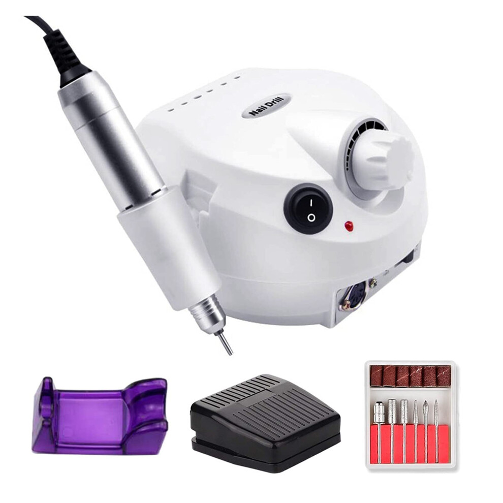 Electric Nail Drill 35000RPM Rechargeable Cordless for Acrylic Gel Nails Manicure Pedicure Ref: 4206