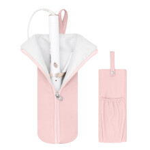 Pink Heat Resistant Curling Iron Case Travel Hair Tool Organizer for T3 and Bio Ionic
