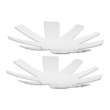 Stainless Steel French Nail Trimmer Set with Precise Curve Guide, Reusable Manicure Stencil